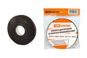Изолента ХБ 19 мм*21м двусторонняя (300 г) TDM - картинка 1