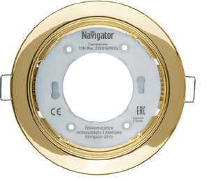 Светильник NGX-R1-002-GX53 золото 71 278 Navigator - картинка 1