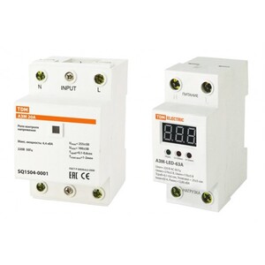 Реле напряжения 1ф серии АЗМ 25А-220В TDM - картинка 1
